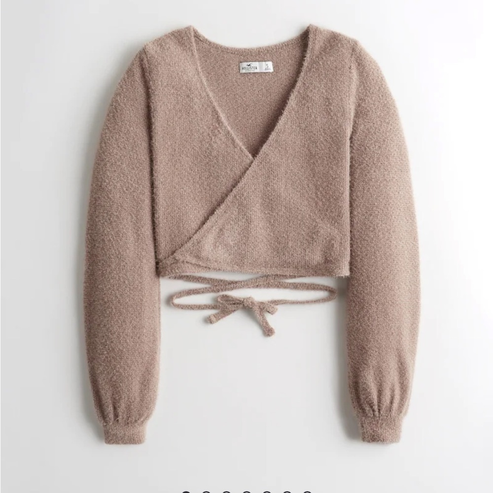 SET OF 3! Hollister Eyelash Wrap Sweaters (Set of 3, White, Tan, Red)